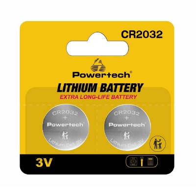 POWERTECH μπαταρίες λιθίου PT-1209, CR2032, 3V, 2τμχ POWERTECH μπαταρίες λιθίου PT-1209, CR2032, 3V, 2τμχ