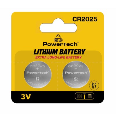 POWERTECH μπαταρίες λιθίου PT-1212, CR2025, 3V, 2τμχ POWERTECH μπαταρίες λιθίου PT-1212, CR2025, 3V, 2τμχ