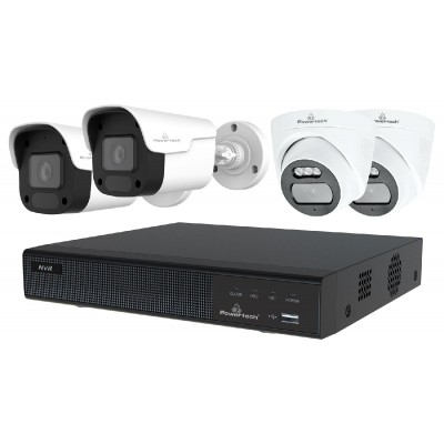 POWERTECH NVR καταγραφικό με 4 κάμερες PT-1233, 4K, 4MP, 9 κανάλια POWERTECH NVR καταγραφικό με 4 κάμερες PT-1233, 4K, 4MP, 9 κανάλια