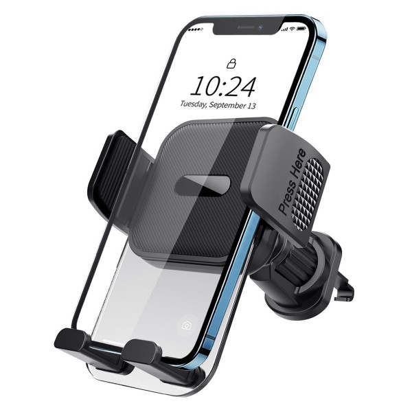 POWERTECH βάση smartphone αυτοκινήτου PT-1239 για αεραγωγούς, μαύρη POWERTECH βάση smartphone αυτοκινήτου PT-1239 για αεραγωγούς, μαύρη