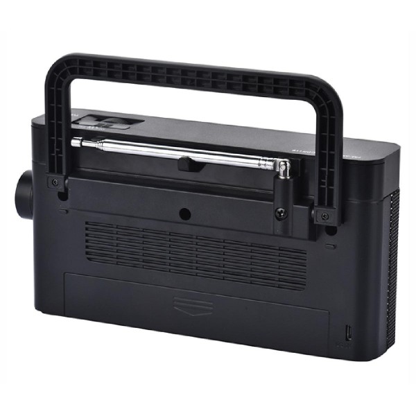 POWERTECH φορητό ραδιόφωνο PT-1244 με πτυσσόμενη κεραία, μαύρο POWERTECH φορητό ραδιόφωνο PT-1244 με πτυσσόμενη κεραία, μαύρο