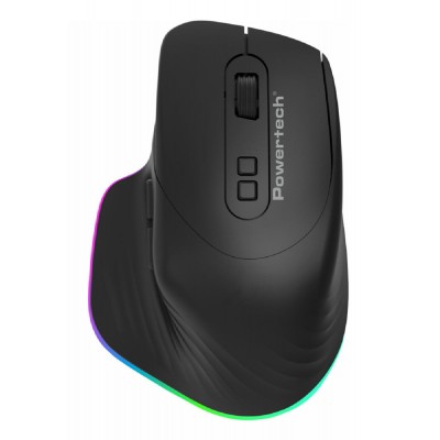 POWERTECH ασύρματο gaming ποντίκι PT-1253, 2.4GHz & Bluetooth, 1600DPI, 650mAh, RGB, μαύρο POWERTECH ασύρματο gaming ποντίκι PT-1253, 2.4GHz & Bluetooth, 1600DPI, 650mAh, RGB, μαύρο