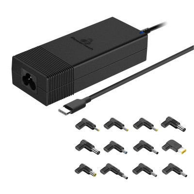 POWERTECH φορτιστής laptop PT-1256 με 12 βύσματα, USB-C PD, 90W, μαύρος POWERTECH φορτιστής laptop PT-1256 με 12 βύσματα, USB-C PD, 90W, μαύρος