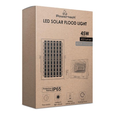 POWERTECH LED ηλιακός προβολέας PT-1266, 45W, 4000K, 450lm, 5000mA, IP65 POWERTECH LED ηλιακός προβολέας PT-1266, 45W, 4000K, 450lm, 5000mA, IP65