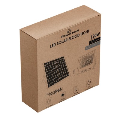 POWERTECH LED ηλιακός προβολέας PT-1268, 120W, 4000K, 1200lm, 15000mA, IP65 POWERTECH LED ηλιακός προβολέας PT-1268, 120W, 4000K, 1200lm, 15000mA, IP65