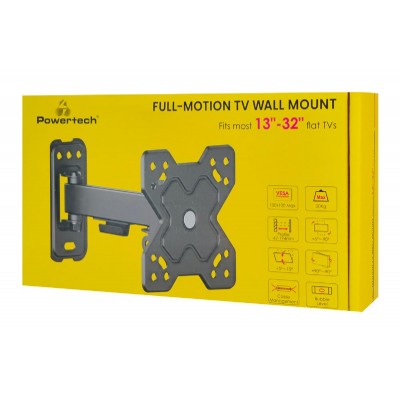 POWERTECH επιτοίχια βάση PT-1277 για τηλεόραση 13-32", full motion, 20kg POWERTECH επιτοίχια βάση PT-1277 για τηλεόραση 13-32", full motion, 20kg