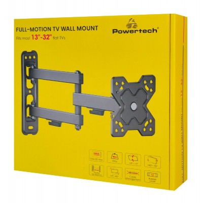 POWERTECH επιτοίχια βάση PT-1279 για τηλεόραση 13-32", full motion, 20kg POWERTECH επιτοίχια βάση PT-1279 για τηλεόραση 13-32", full motion, 20kg
