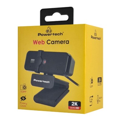 POWERTECH web camera PT-1291, 5MP, 2K Quad HD, αυτόματη εστίαση, 1.5m, μαύρη POWERTECH web camera PT-1291, 5MP, 2K Quad HD, αυτόματη εστίαση, 1.5m, μαύρη