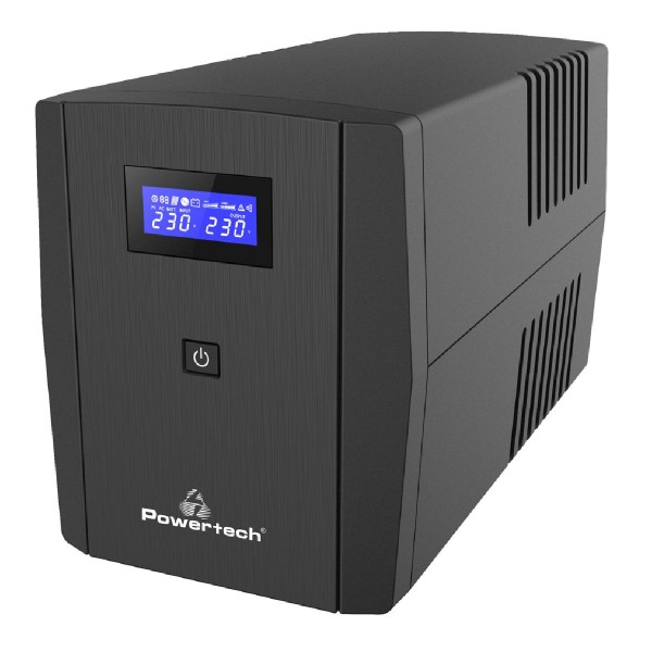 POWERTECH UPS Line Interactive PT-1297 με οθόνη, 1500VA, 900W, 4x Schuko, 2x RJ45/RJ11, USB Type B POWERTECH UPS Line Interactive PT-1297 με οθόνη, 1500VA, 900W, 4x Schuko, 2x RJ45/RJ11, USB Type B