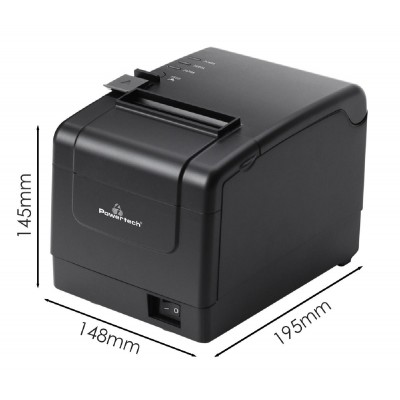 POWERTECH θερμικός εκτυπωτής αποδείξεων PT-1304, USB/LAN, μαύρος POWERTECH θερμικός εκτυπωτής αποδείξεων PT-1304, USB/LAN, μαύρος