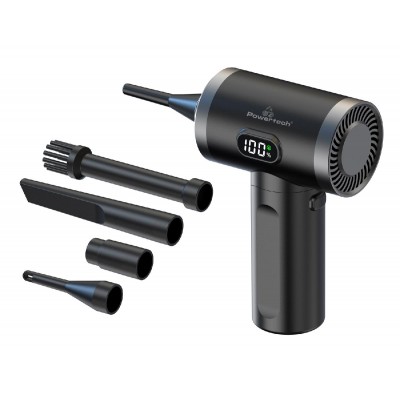 POWERTECH ηλεκτρικό air duster PT-1316 με LED φακό, 50W, 3600mAh, μαύρο POWERTECH ηλεκτρικό air duster PT-1316 με LED φακό, 50W, 3600mAh, μαύρο
