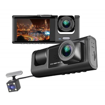 POWERTECH κάμερες αυτοκινήτου PT-1331, μπροστινή/καμπίνας/οπισθοπορείας, 2" οθόνη, 1080p/480p POWERTECH κάμερες αυτοκινήτου PT-1331, μπροστινή/καμπίνας/οπισθοπορείας, 2" οθόνη, 1080p/480p