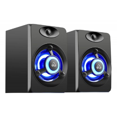POWERTECH ηχεία Crystal sound PT-842, 2x 3W, 3.5mm, μαύρα POWERTECH ηχεία Crystal sound PT-842, 2x 3W, 3.5mm, μαύρα