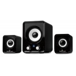 POWERTECH ηχεία Essential sound PT-843, 2.1, 5W + 2x 3W, 3.5mm, μαύρα