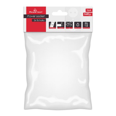 POWERTECH αντάπτορας ρεύματος PT-876, 5x schuko, 16A, 3m, λευκός POWERTECH αντάπτορας ρεύματος PT-876, 5x schuko, 16A, 3m, λευκός