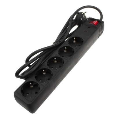 POWERTECH αντάπτορας ρεύματος PT-881, 5x schuko, 16A, 1.5m, μαύρος POWERTECH αντάπτορας ρεύματος PT-881, 5x schuko, 16A, 1.5m, μαύρος