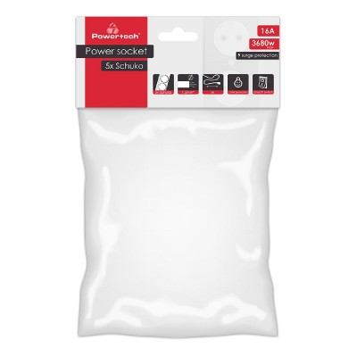 POWERTECH αντάπτορας ρεύματος PT-883, 5x schuko, 16A, 3m, μαύρος POWERTECH αντάπτορας ρεύματος PT-883, 5x schuko, 16A, 3m, μαύρος