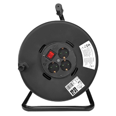 POWERTECH μπαλαντέζα με βάση PT-917, 3x schuko, 16A, 50m, μαύρη POWERTECH μπαλαντέζα με βάση PT-917, 3x schuko, 16A, 50m, μαύρη