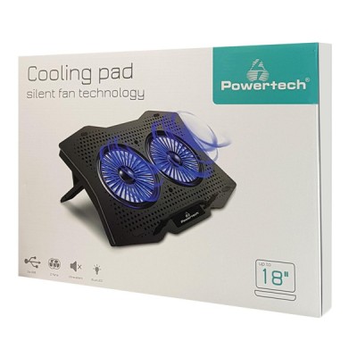 POWERTECH Βάση & ψύξη laptop PT-929, έως 18 POWERTECH Βάση & ψύξη laptop PT-929, έως 18