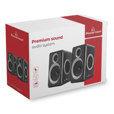 POWERTECH ηχεία Premium sound PT-972, 2x 3W RMS, 3.5mm, μαύρα POWERTECH ηχεία Premium sound PT-972, 2x 3W RMS, 3.5mm, μαύρα