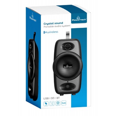 POWERTECH φορητό ηχείο PT-987, 10W RMS, TWS, 2000mAh, μαύρο POWERTECH φορητό ηχείο PT-987, 10W RMS, TWS, 2000mAh, μαύρο