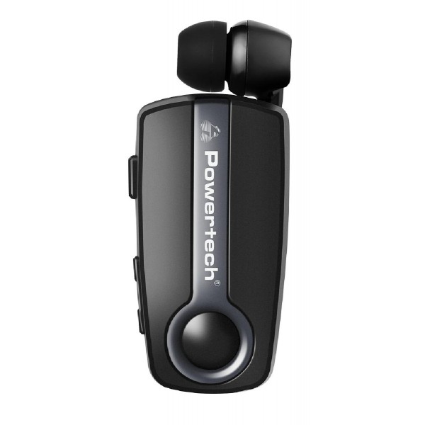 POWERTECH Bluetooth earphone Klipp 2 PT-998, multipoint, BT V5.1, γκρι