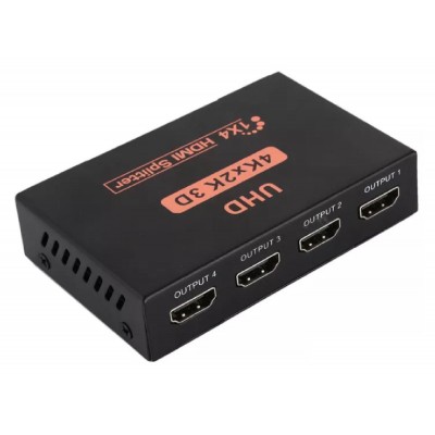 POWERTECH splitter HDMI σε 4x HDMI PTH-048, 4K 3D, μαύρο POWERTECH splitter HDMI σε 4x HDMI PTH-048, 4K 3D, μαύρο