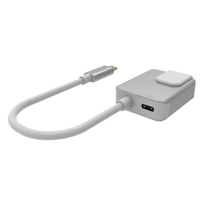 POWERTECH αντάπτορας USB Type-C σε RJ45+PD PTH-056, 10/100/1000M, ασημί POWERTECH αντάπτορας USB Type-C σε RJ45+PD PTH-056, 10/100/1000M, ασημί