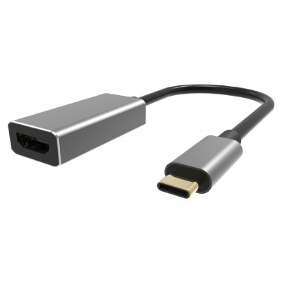 POWERTECH αντάπτορας USB Type-C σε HDMI PTH-057, 4K, γκρι POWERTECH αντάπτορας USB Type-C σε HDMI PTH-057, 4K, γκρι