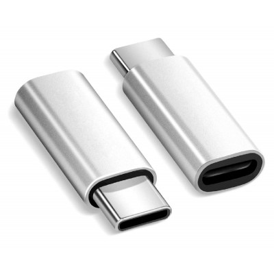 POWERTECH αντάπτορας USB-C αρσενικό σε Micro USB θηλυκό PTH-064, ασημί POWERTECH αντάπτορας USB-C αρσενικό σε Micro USB θηλυκό PTH-064, ασημί