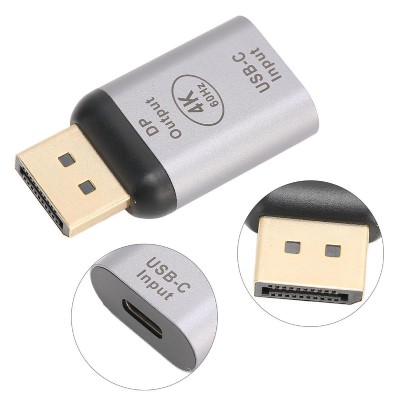 POWERTECH αντάπτορας USB-C σε DisplayPort PTH-096, 4K/60Hz, γκρι POWERTECH αντάπτορας USB-C σε DisplayPort PTH-096, 4K/60Hz, γκρι