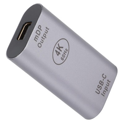 POWERTECH αντάπτορας USB-C σε Mini DisplayPort PTH-098, 4K/60Hz, γκρι POWERTECH αντάπτορας USB-C σε Mini DisplayPort PTH-098, 4K/60Hz, γκρι