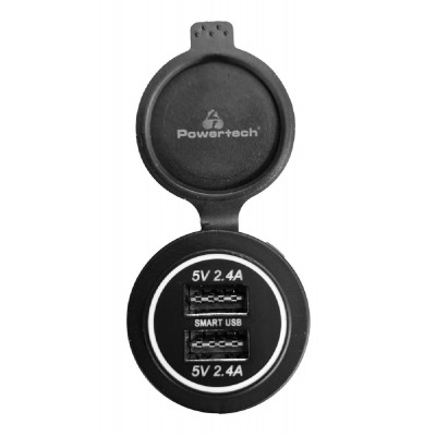 POWERTECH πρίζα USB για σκάφη & οχήματα PTL-003, 2x USB, 24W, IP65 POWERTECH πρίζα USB για σκάφη & οχήματα PTL-003, 2x USB, 24W, IP65