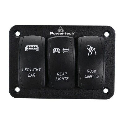 POWERTECH πάνελ σκαφών PTL-018 με 3x διακόπτες φώτων, IP65 POWERTECH πάνελ σκαφών PTL-018 με 3x διακόπτες φώτων, IP65