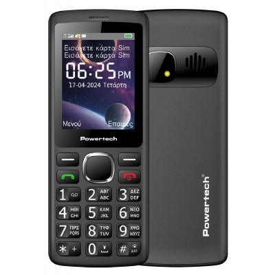 POWERTECH κινητό τηλέφωνο Sentry 4G Bar NC, 2.4", dual SIM, μαύρο POWERTECH κινητό τηλέφωνο Sentry 4G Bar NC, 2.4", dual SIM, μαύρο