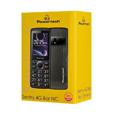 POWERTECH κινητό τηλέφωνο Sentry 4G Bar NC, 2.4", dual SIM, μαύρο POWERTECH κινητό τηλέφωνο Sentry 4G Bar NC, 2.4", dual SIM, μαύρο