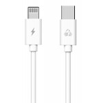 POWERTECH Καλώδιο USB Type-C σε Lightning PTR-0092, 20W 3A, 1m, λευκό