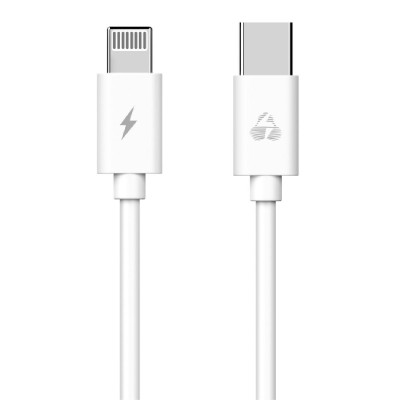 POWERTECH Καλώδιο USB Type-C σε Lightning PTR-0092, 20W 3A, 1m, λευκό POWERTECH Καλώδιο USB Type-C σε Lightning PTR-0092, 20W 3A, 1m, λευκό
