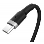 POWERTECH καλώδιο USB σε USB-C metal PTR-0096, 15W 3A, 1m, μαύρο