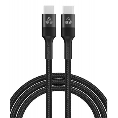 POWERTECH καλώδιο USB-C PTR-0133, PD 100W, copper, 60cm, μαύρο POWERTECH καλώδιο USB-C PTR-0133, PD 100W, copper, 60cm, μαύρο