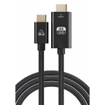 POWERTECH καλώδιο USB-C σε HDMI PTR-0137, 4K/60Hz, 10.2Gbit/s, 1m, μαύρο POWERTECH καλώδιο USB-C σε HDMI PTR-0137, 4K/60Hz, 10.2Gbit/s, 1m, μαύρο