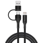 POWERTECH καλώδιο USB & USB-C σε Lightning PTR-0159, PD 27W, copper, 1.5m, μαύρο POWERTECH καλώδιο USB & USB-C σε Lightning PTR-0159, PD 27W, copper, 1.5m, μαύρο