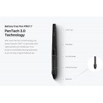 HUION tablet pen PW517, battery-free, μαύρο