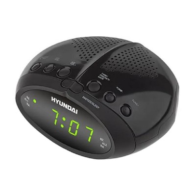 HYUNDAI επιτραπέζιο ρολόι & ραδιόφωνο RAC213B με ξυπνητήρι, μαύρο HYUNDAI επιτραπέζιο ρολόι & ραδιόφωνο RAC213B με ξυπνητήρι, μαύρο