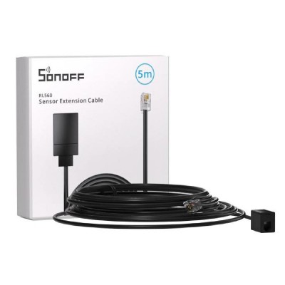 SONOFF καλώδιο προέκτασης RL560 για αισθητήρες, RJ11, 5m, μαύρο SONOFF καλώδιο προέκτασης RL560 για αισθητήρες, RJ11, 5m, μαύρο