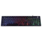 ROAR gaming πληκτρολόγιο RR-0005, ενσύρματο, RGB, αθόρυβα πλήκτρα, μαύρο