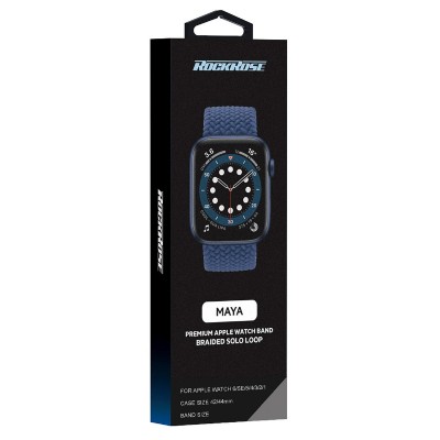 ROCKROSE πλεκτό solo band Maya για Apple Watch 42/44mm, 150mm, μπλε ROCKROSE πλεκτό solo band Maya για Apple Watch 42/44mm, 150mm, μπλε