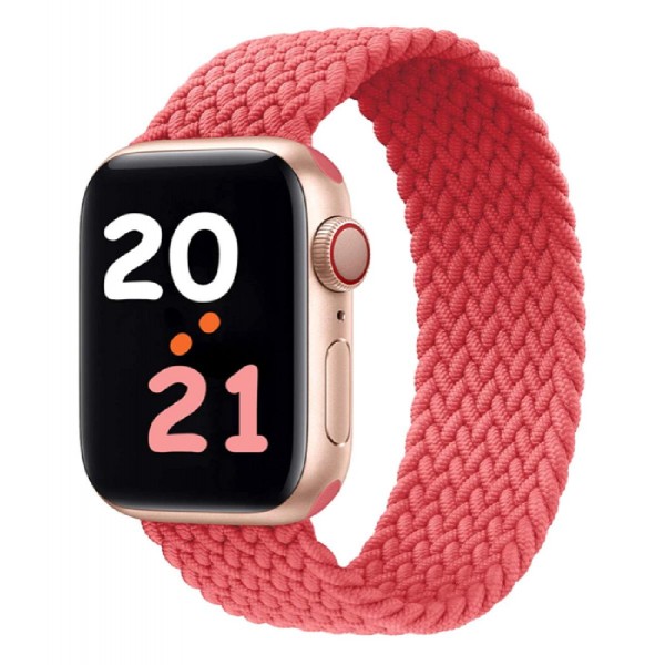 ROCKROSE πλεκτό solo band Maya για Apple Watch 42/44mm, 135mm, ροζ ROCKROSE πλεκτό solo band Maya για Apple Watch 42/44mm, 135mm, ροζ