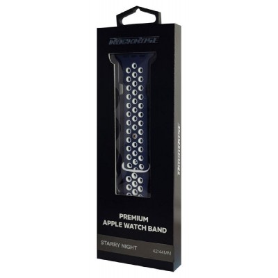 ROCKROSE band σιλικόνης Starry Night για Apple Watch 42/44mm, μπλε ROCKROSE band σιλικόνης Starry Night για Apple Watch 42/44mm, μπλε