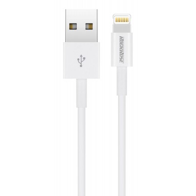 ROCKROSE καλώδιο USB σε Lightning Zeta AL, 2.4A 12W, 1m, λευκό ROCKROSE καλώδιο USB σε Lightning Zeta AL, 2.4A 12W, 1m, λευκό